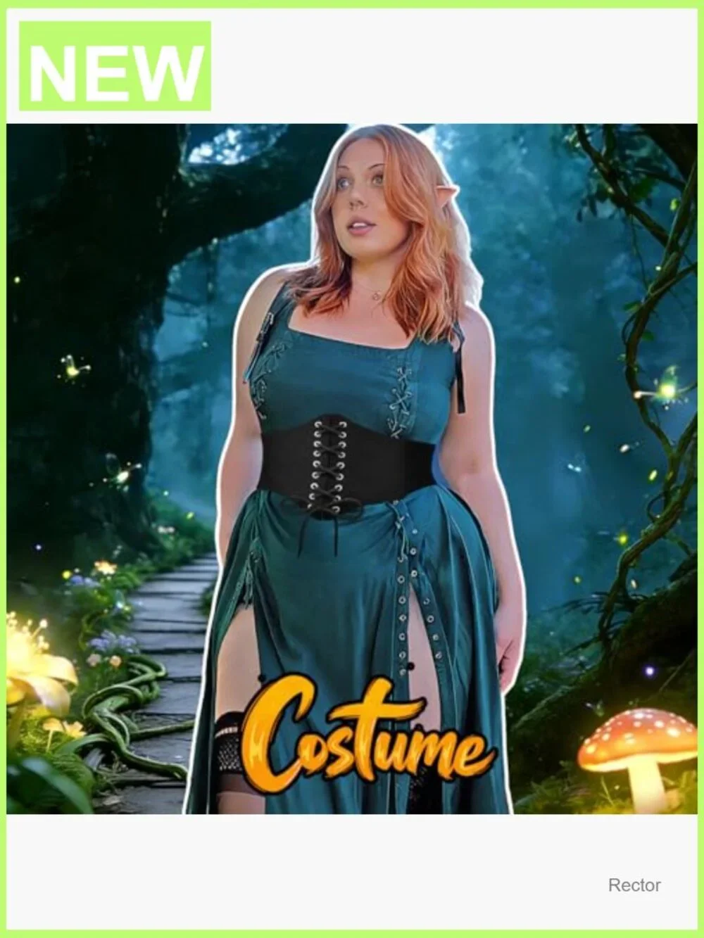 Vintage Lace-up Corset Waist Belt Wide Elastic Faux Leather Waspie
